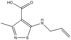 5-(allylamino)-3-methylisothiazole-4-carboxylic acid Struktur