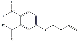 5-(but-3-en-1-yloxy)-2-nitrobenzoic acid Struktur