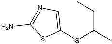 5-(butan-2-ylsulfanyl)-1,3-thiazol-2-amine Struktur