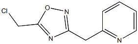 5-(chloromethyl)-3-(pyridin-2-ylmethyl)-1,2,4-oxadiazole Struktur