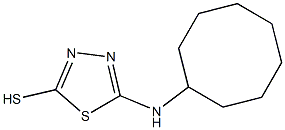 5-(cyclooctylamino)-1,3,4-thiadiazole-2-thiol Struktur