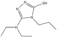 5-(diethylamino)-4-propyl-4H-1,2,4-triazole-3-thiol Struktur