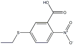 5-(ethylsulfanyl)-2-nitrobenzoic acid Struktur