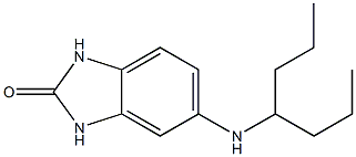 5-(heptan-4-ylamino)-2,3-dihydro-1H-1,3-benzodiazol-2-one Struktur