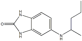 5-(pentan-2-ylamino)-2,3-dihydro-1H-1,3-benzodiazol-2-one Struktur