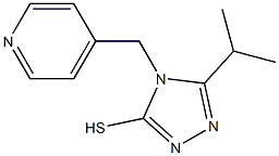 5-(propan-2-yl)-4-(pyridin-4-ylmethyl)-4H-1,2,4-triazole-3-thiol Struktur