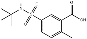 5-(tert-butylsulfamoyl)-2-methylbenzoic acid Struktur