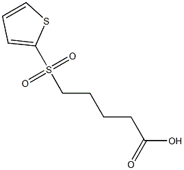 5-(thiophene-2-sulfonyl)pentanoic acid Struktur