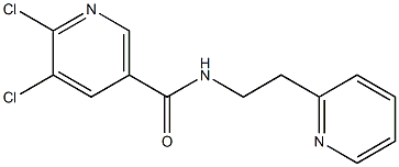 5,6-dichloro-N-(2-pyridin-2-ylethyl)nicotinamide Struktur