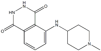 5-[(1-methylpiperidin-4-yl)amino]-1,2,3,4-tetrahydrophthalazine-1,4-dione Struktur