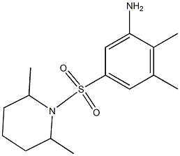 5-[(2,6-dimethylpiperidine-1-)sulfonyl]-2,3-dimethylaniline Struktur