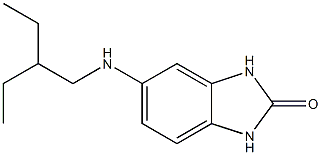 5-[(2-ethylbutyl)amino]-2,3-dihydro-1H-1,3-benzodiazol-2-one Struktur