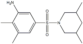 5-[(3,5-dimethylpiperidine-1-)sulfonyl]-2,3-dimethylaniline Struktur