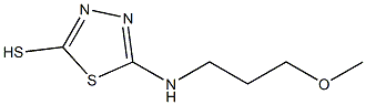 5-[(3-methoxypropyl)amino]-1,3,4-thiadiazole-2-thiol Struktur