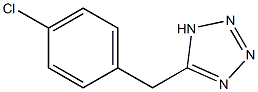 5-[(4-chlorophenyl)methyl]-1H-1,2,3,4-tetrazole Struktur