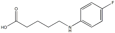 5-[(4-fluorophenyl)amino]pentanoic acid Struktur