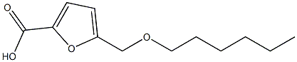 5-[(hexyloxy)methyl]furan-2-carboxylic acid Struktur