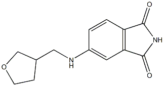 5-[(oxolan-3-ylmethyl)amino]-2,3-dihydro-1H-isoindole-1,3-dione Struktur