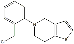 5-[2-(chloromethyl)phenyl]-4H,5H,6H,7H-thieno[3,2-c]pyridine Struktur