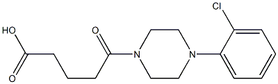 5-[4-(2-chlorophenyl)piperazin-1-yl]-5-oxopentanoic acid Struktur