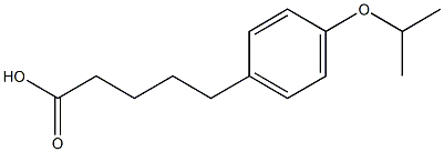 5-[4-(propan-2-yloxy)phenyl]pentanoic acid Struktur