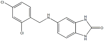 5-{[(2,4-dichlorophenyl)methyl]amino}-2,3-dihydro-1H-1,3-benzodiazol-2-one Struktur