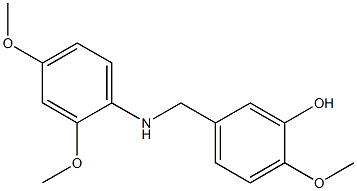 5-{[(2,4-dimethoxyphenyl)amino]methyl}-2-methoxyphenol Struktur