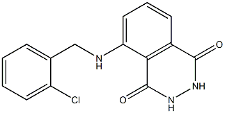 5-{[(2-chlorophenyl)methyl]amino}-1,2,3,4-tetrahydrophthalazine-1,4-dione Struktur