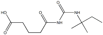 5-{[(2-methylbutan-2-yl)carbamoyl]amino}-5-oxopentanoic acid Struktur