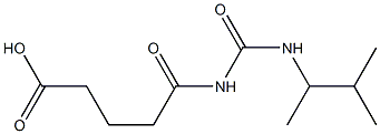 5-{[(3-methylbutan-2-yl)carbamoyl]amino}-5-oxopentanoic acid Struktur