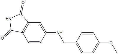 5-{[(4-methoxyphenyl)methyl]amino}-2,3-dihydro-1H-isoindole-1,3-dione Struktur