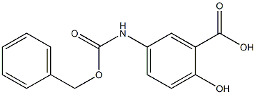 5-{[(benzyloxy)carbonyl]amino}-2-hydroxybenzoic acid Struktur