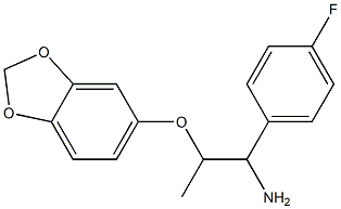 5-{[1-amino-1-(4-fluorophenyl)propan-2-yl]oxy}-2H-1,3-benzodioxole Struktur