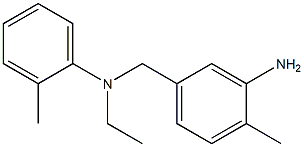 5-{[ethyl(2-methylphenyl)amino]methyl}-2-methylaniline Struktur