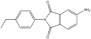 5-amino-2-(4-ethylphenyl)-2,3-dihydro-1H-isoindole-1,3-dione Struktur