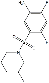 5-amino-2,4-difluoro-N,N-dipropylbenzene-1-sulfonamide Struktur