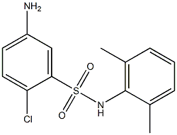 5-amino-2-chloro-N-(2,6-dimethylphenyl)benzene-1-sulfonamide Struktur