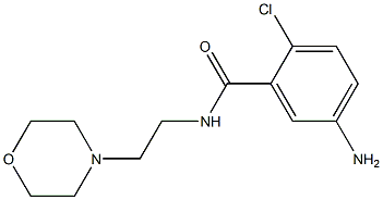 5-amino-2-chloro-N-(2-morpholin-4-ylethyl)benzamide Struktur