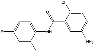 5-amino-2-chloro-N-(4-fluoro-2-methylphenyl)benzamide Struktur