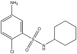 5-amino-2-chloro-N-cyclohexylbenzene-1-sulfonamide Struktur