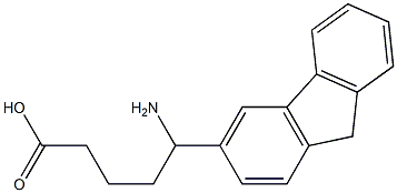 5-amino-5-(9H-fluoren-3-yl)pentanoic acid Struktur