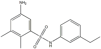 5-amino-N-(3-ethylphenyl)-2,3-dimethylbenzene-1-sulfonamide Struktur