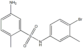 5-amino-N-(4-bromo-3-methylphenyl)-2-methylbenzene-1-sulfonamide Struktur