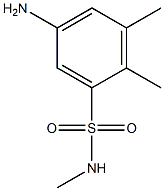 5-amino-N,2,3-trimethylbenzene-1-sulfonamide Struktur