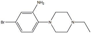 5-bromo-2-(4-ethylpiperazin-1-yl)aniline Struktur