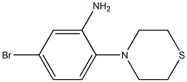 5-bromo-2-(thiomorpholin-4-yl)aniline Struktur