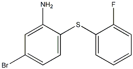 5-bromo-2-[(2-fluorophenyl)sulfanyl]aniline Struktur