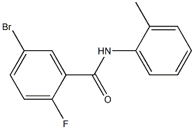 5-bromo-2-fluoro-N-(2-methylphenyl)benzamide Struktur