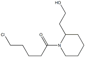 5-chloro-1-[2-(2-hydroxyethyl)piperidin-1-yl]pentan-1-one Struktur