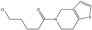 5-chloro-1-{4H,5H,6H,7H-thieno[3,2-c]pyridin-5-yl}pentan-1-one Struktur